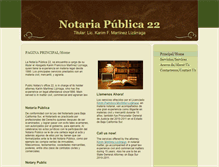Tablet Screenshot of notariapublica22.net